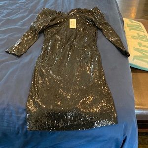 La Perla black sequence dress